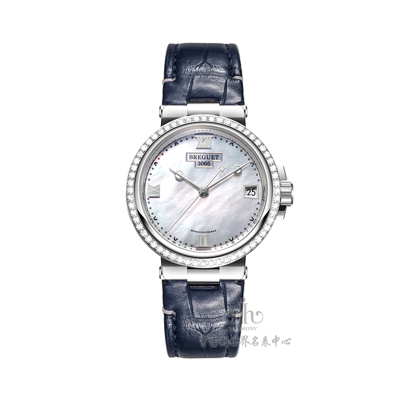 宝玑航海系列机械女表9518ST/5W/984 D000